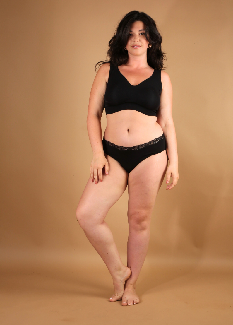 Diani-Black: la p'tite culotte menstruelle noire